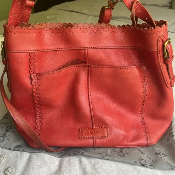 Isabella Fiore Hobo Tote /Crossbody with Tassels - Picture 7 of 8